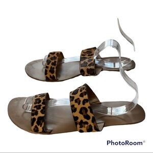 J by J Crew pony hair sandals Sz 8